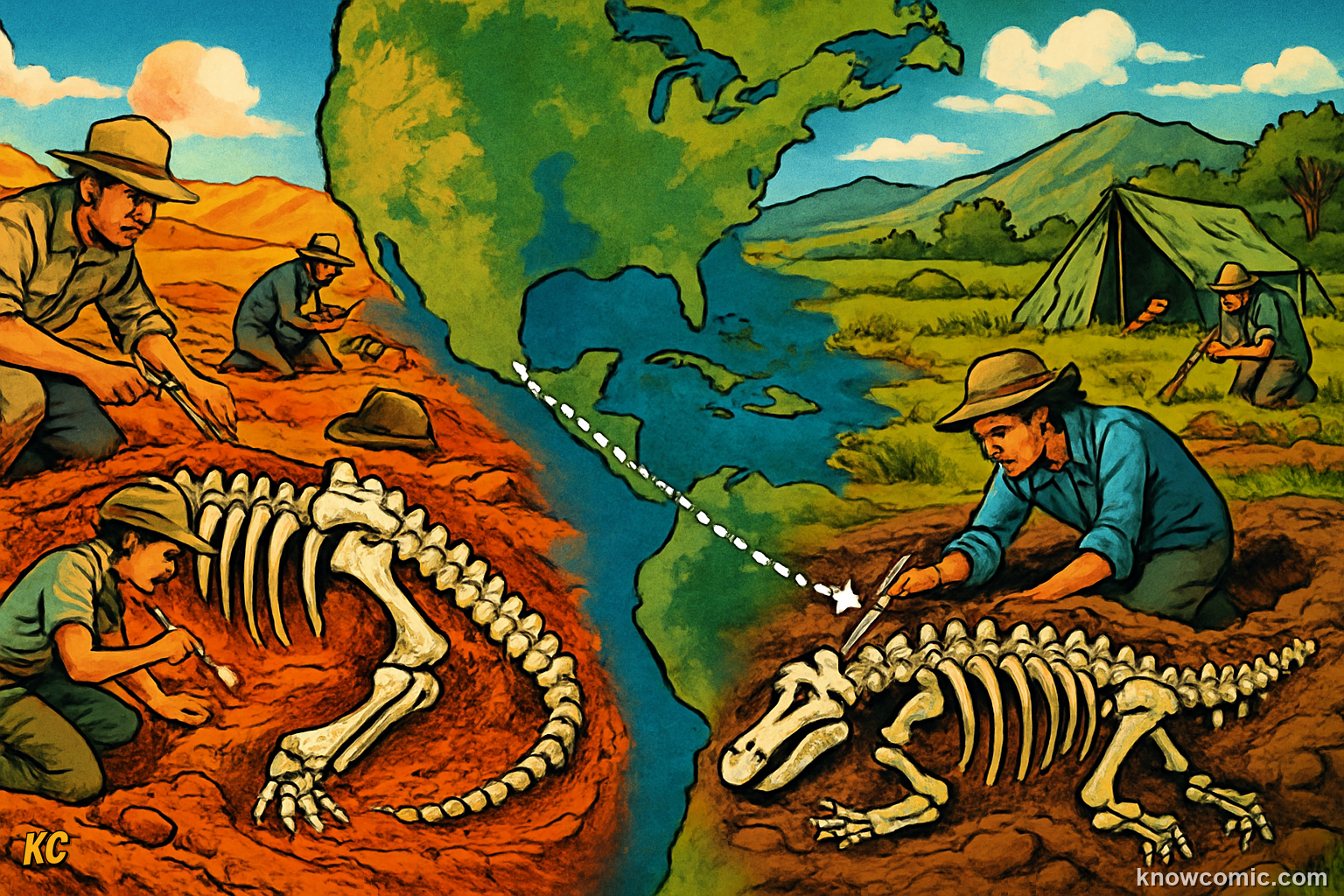 Fossils found across continents