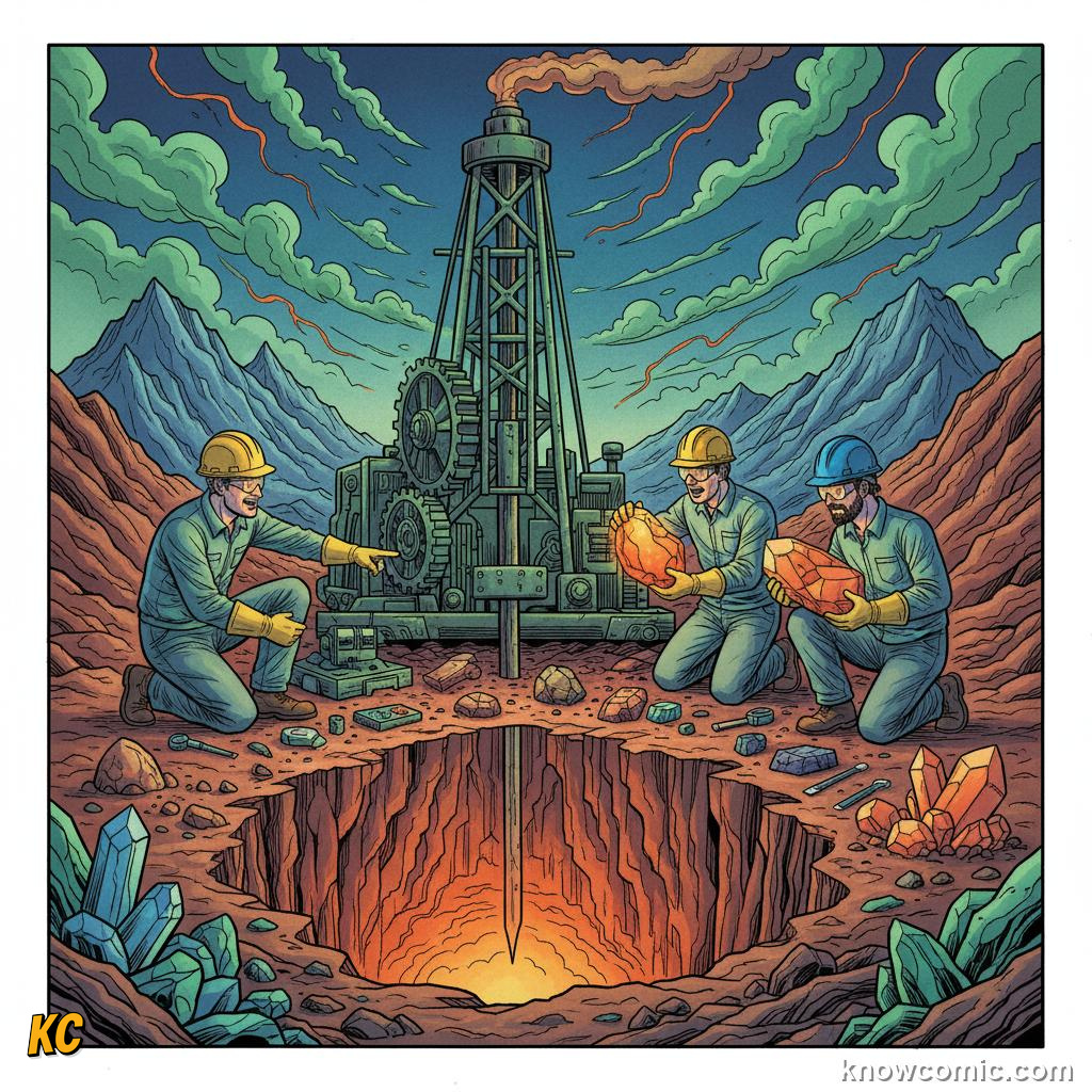 Deepest borehole ever drilled reaching only 12 km into the crust