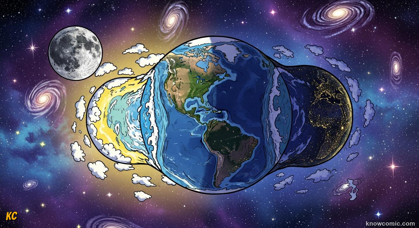 Moon tidal braking gradually slowing down Earths rotation over billions of years