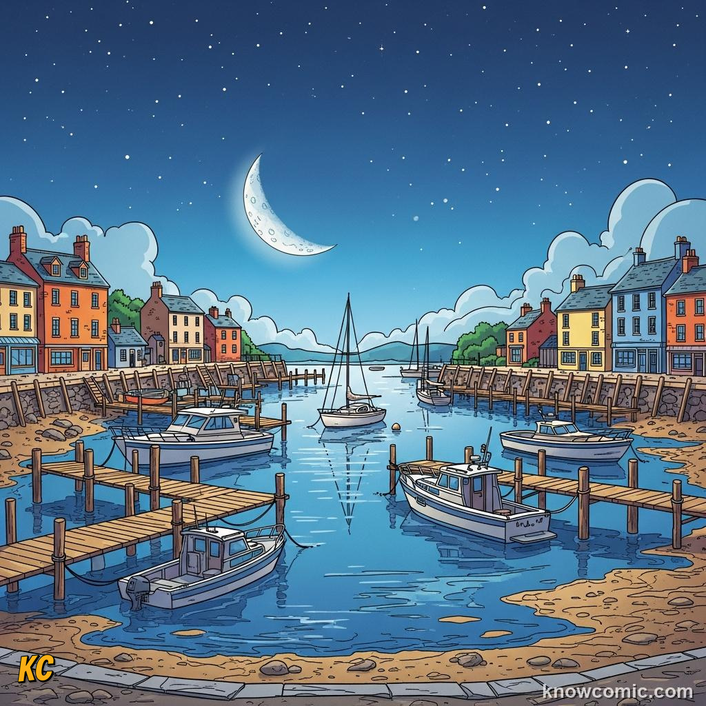 Neap tides with Sun at 90 degrees to Moon giving smaller tidal range