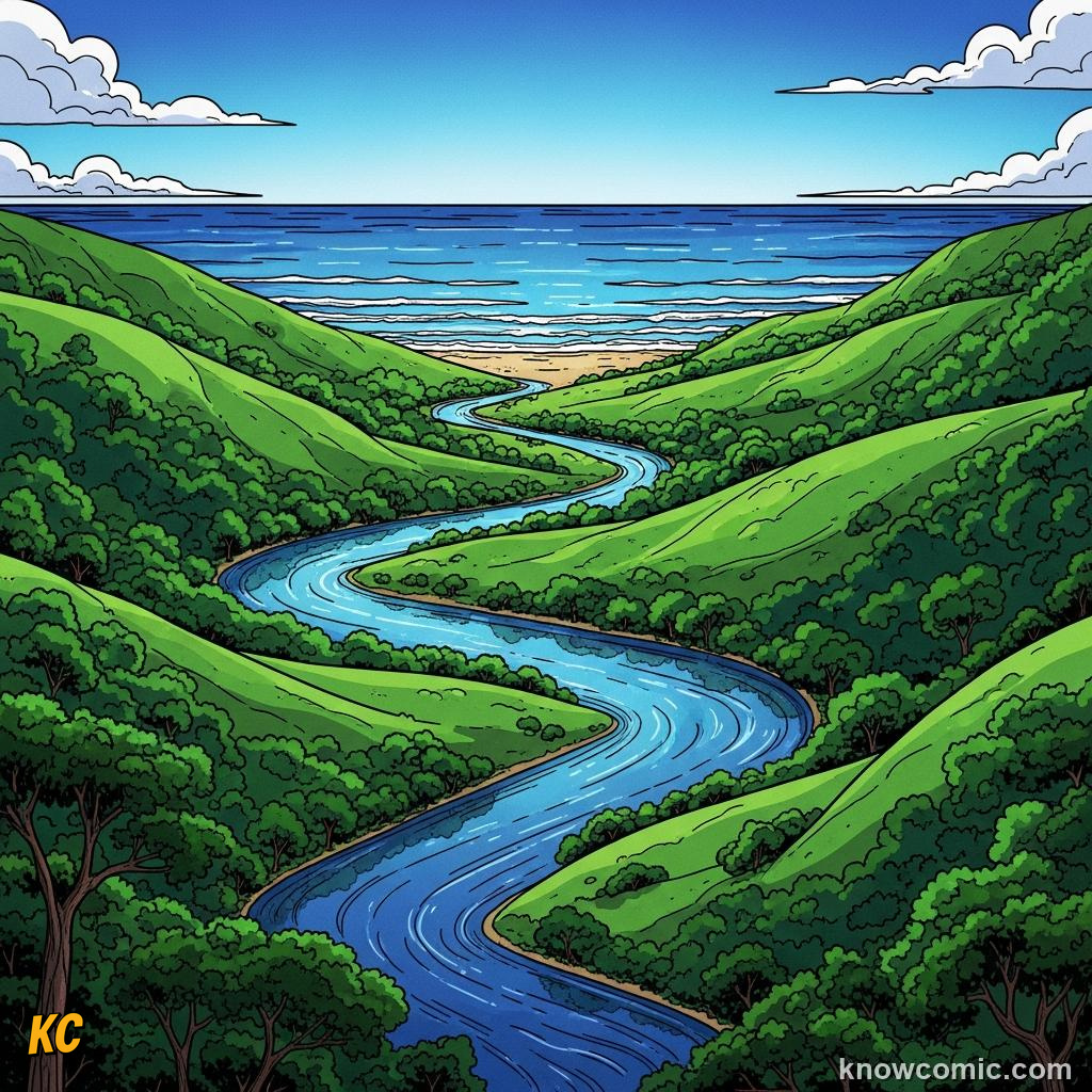 Rivers carrying a small freshwater slice that built civilisations along their banks
