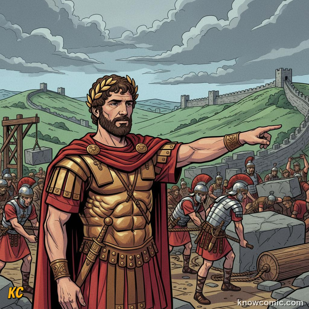 Roman emperors Trajan and Hadrian during the peaceful Pax Romana era of expansion