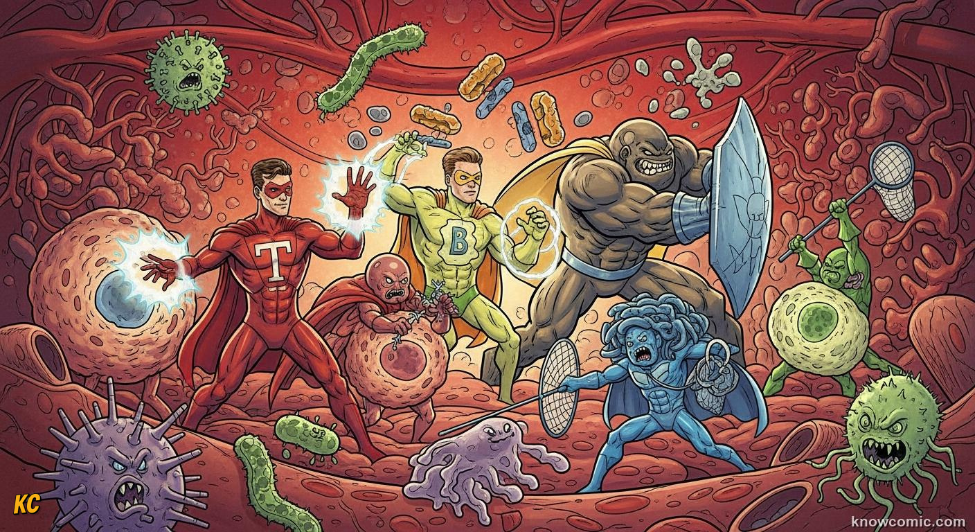 White blood cell special forces: the body's trained squad defending against disease