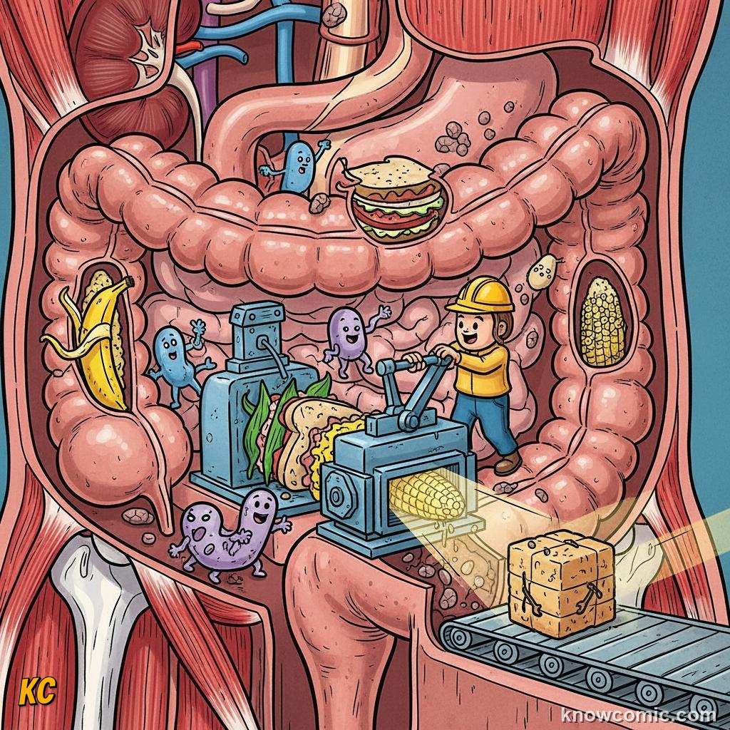 Final exit: solid waste leaving the body after the digestive journey