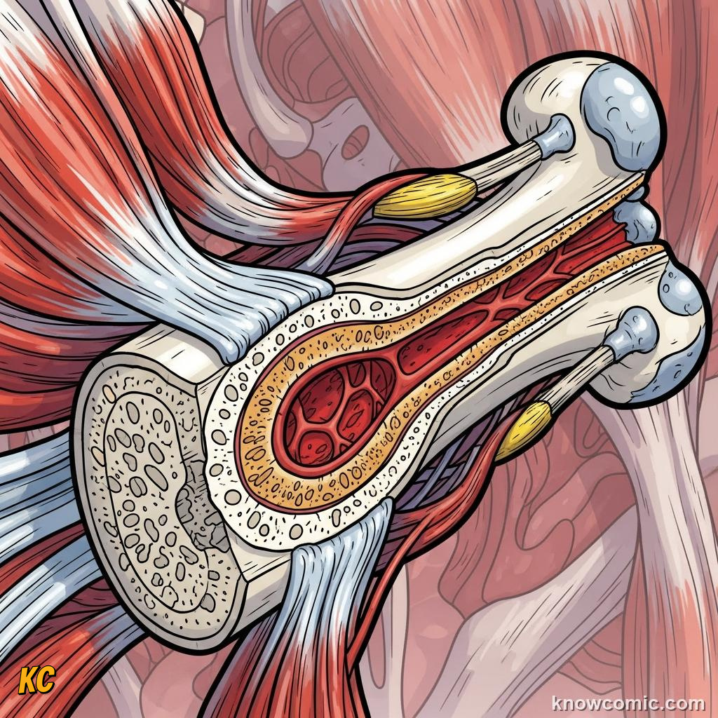 Compact bone: dense outer layer providing maximum strength and structure