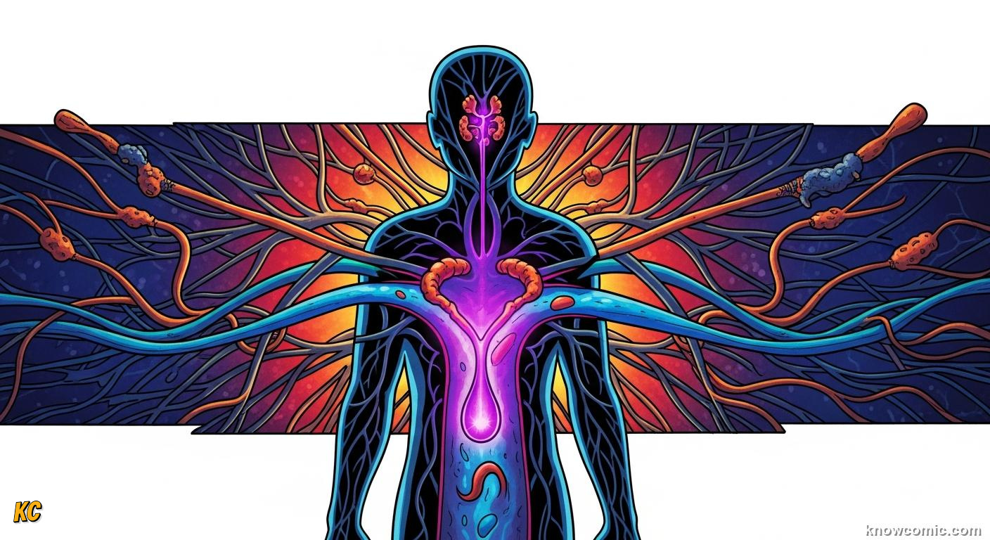 Hormones as chemical messengers travelling through the bloodstream to target organs