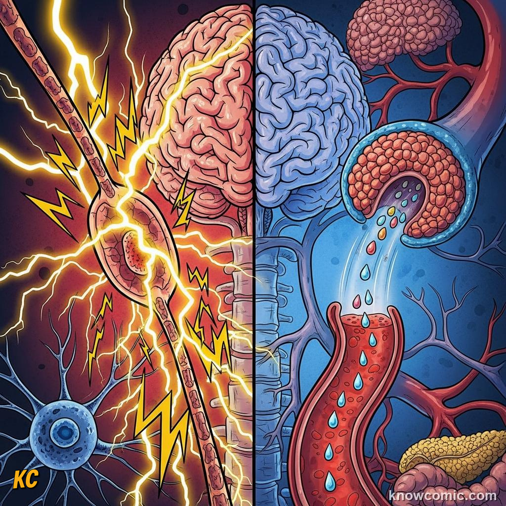 Hormone signals zapping through blood reaching distant organs in seconds
