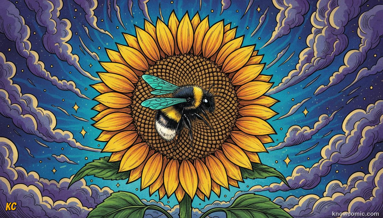 Growing plant tip producing seeds in an efficient spiral packing arrangement around its centre