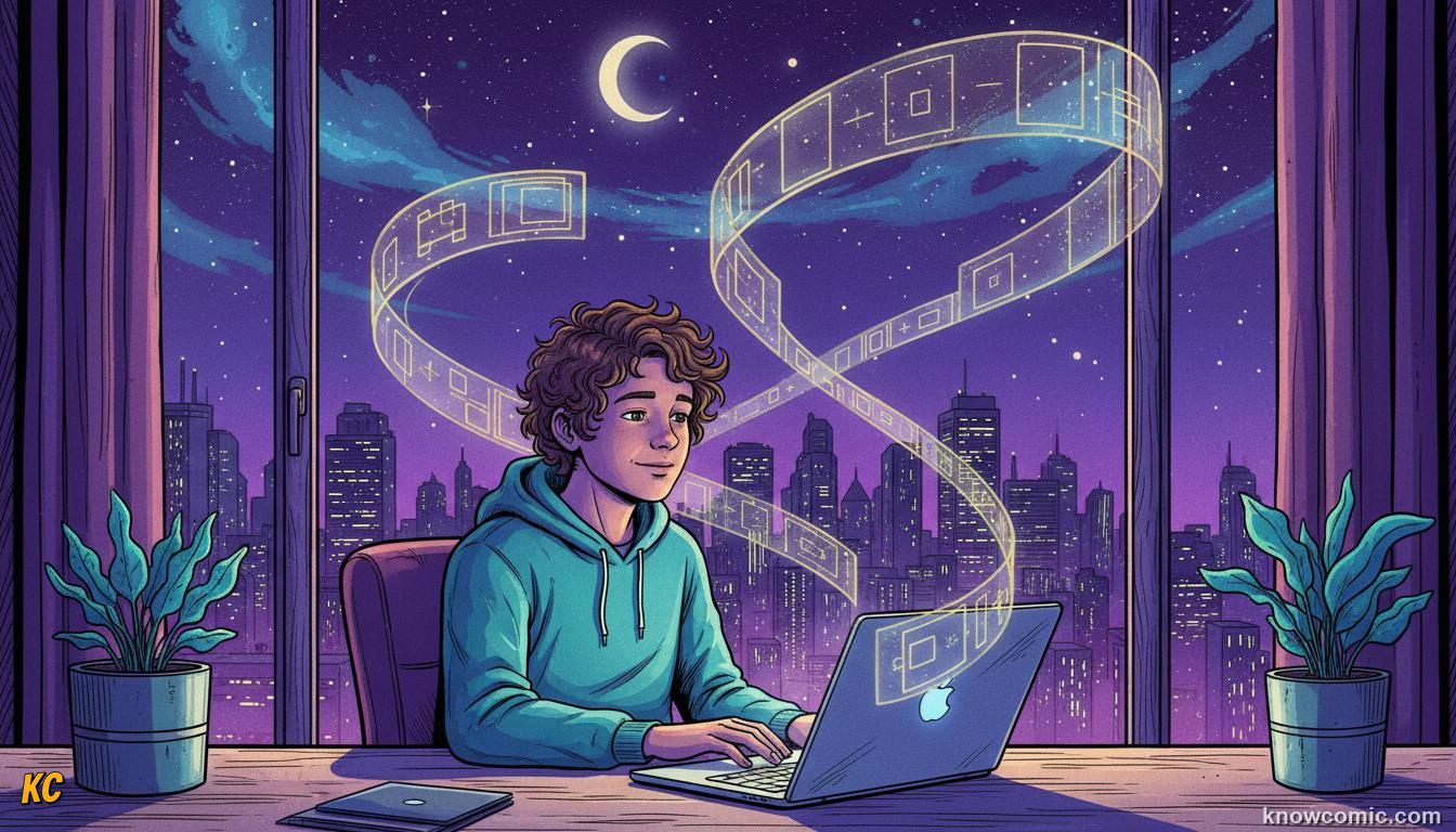 Programmer at a computer using Fibonacci numbers in a retry algorithm with code on screen
