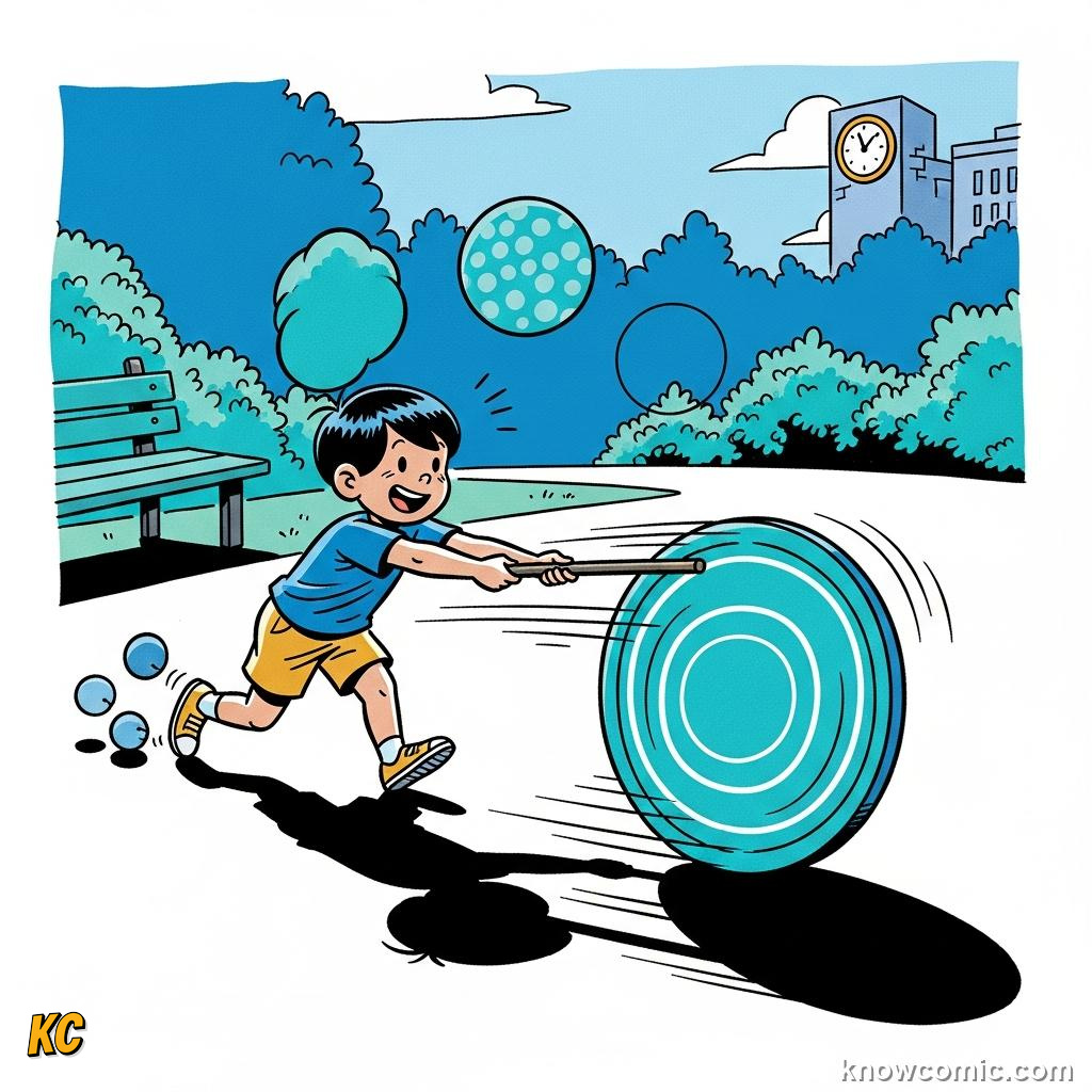 A wheel, clock face, and planet orbit all illustrating circles in everyday life
