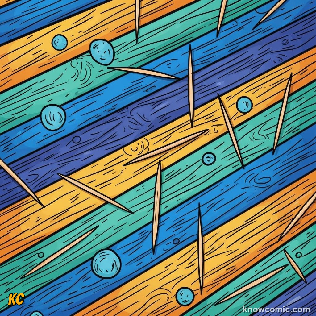 Buffon needle experiment with short needles dropped randomly on a lined floor
