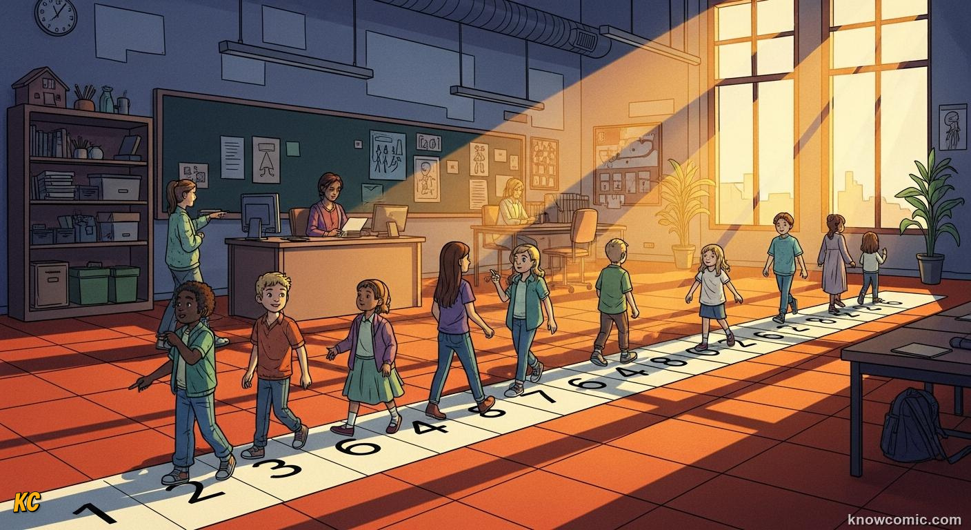 Road stretching to the horizon representing the infinite number line