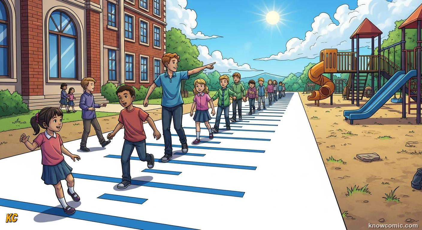 Number line stretching from zero to one hundred showing order of numbers