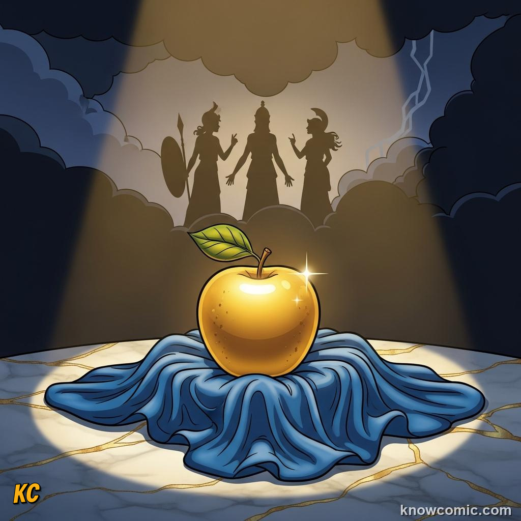 A golden apple inscribed for the fairest at the gods' feast