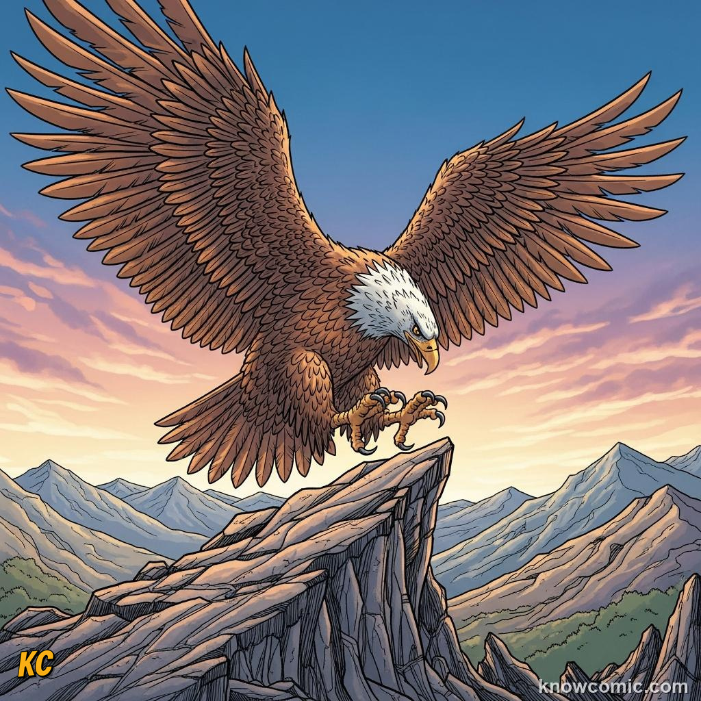 Zeus's eagle carrying Ganymede up to Olympus as his messenger