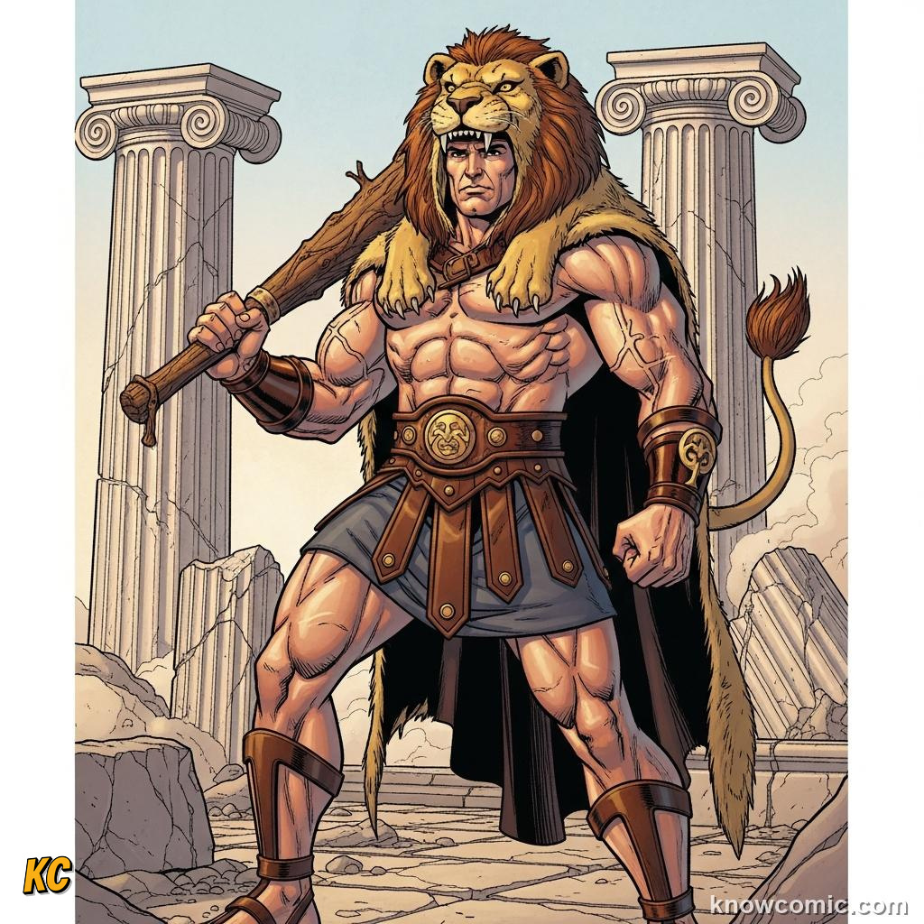 Heracles as the son of Zeus and a mortal mother