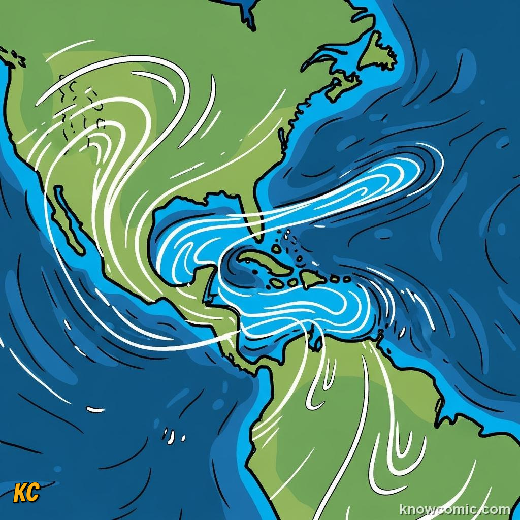 La Nina extra-cold eastern Pacific phase with strengthened trade winds and cooler seas