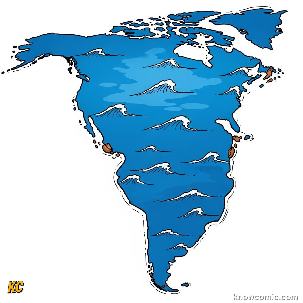 The vast Pacific Ocean basin wider than all the world's continents combined