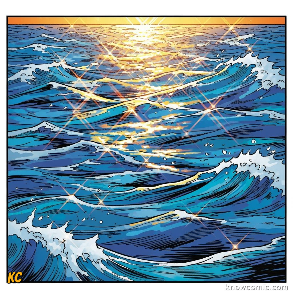 Sun driving evaporation from the ocean surface as salt ions are rejected at the film