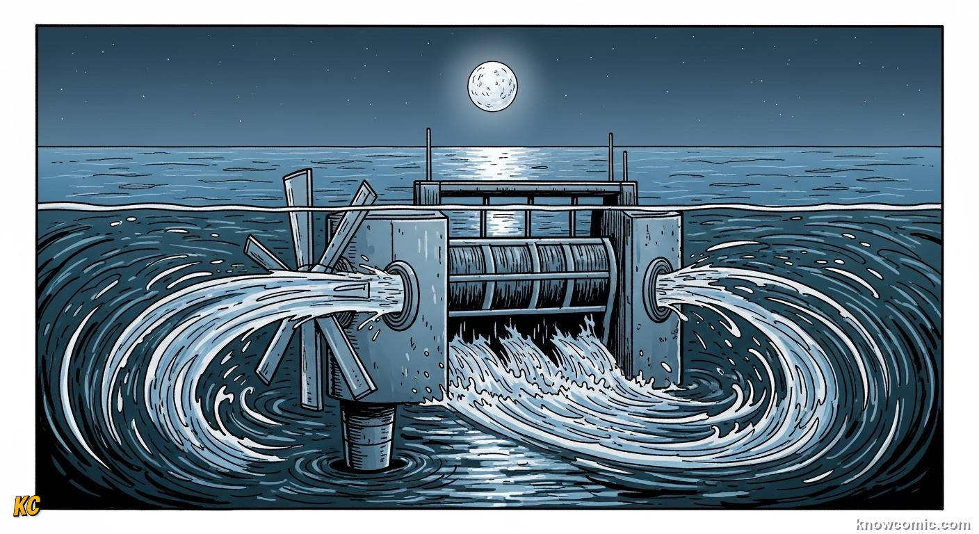 Tidal barrage turbines generating predictable renewable electricity from flowing tidal water