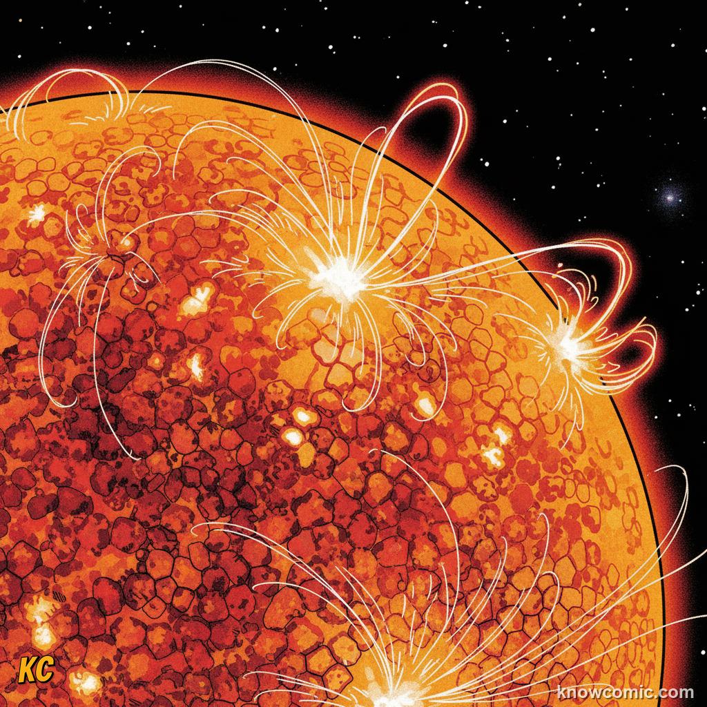 The Sun's photosphere: the visible surface layer with swirling convection cells