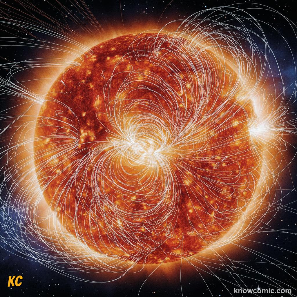 Bright solar prominences: glowing plasma arcs held by magnetic loops above the Sun