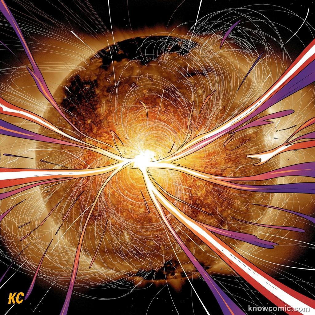 Solar flare: a sudden bright eruption releasing extreme energy from the Sun's surface