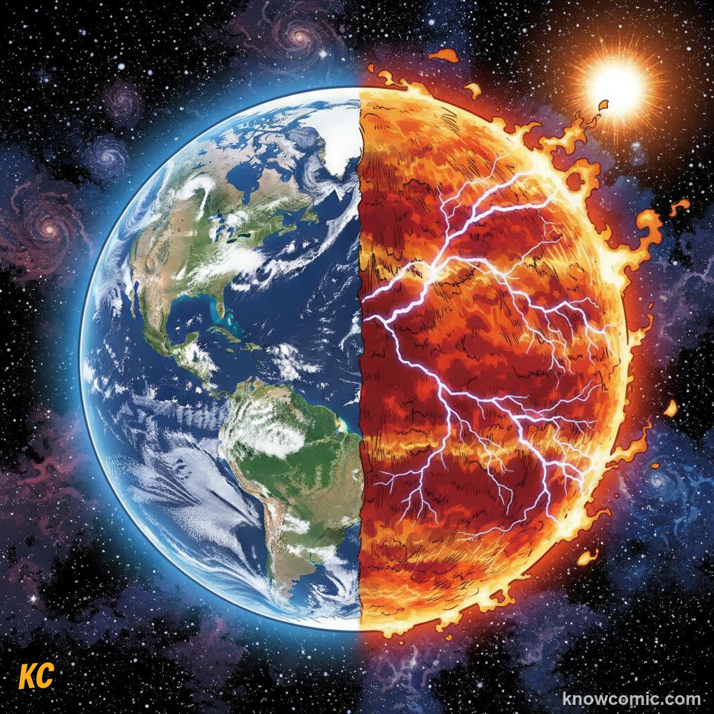 Why Venus is hotter than Mercury: thick CO2 atmosphere traps heat and sulfuric acid clouds reflect sunlight