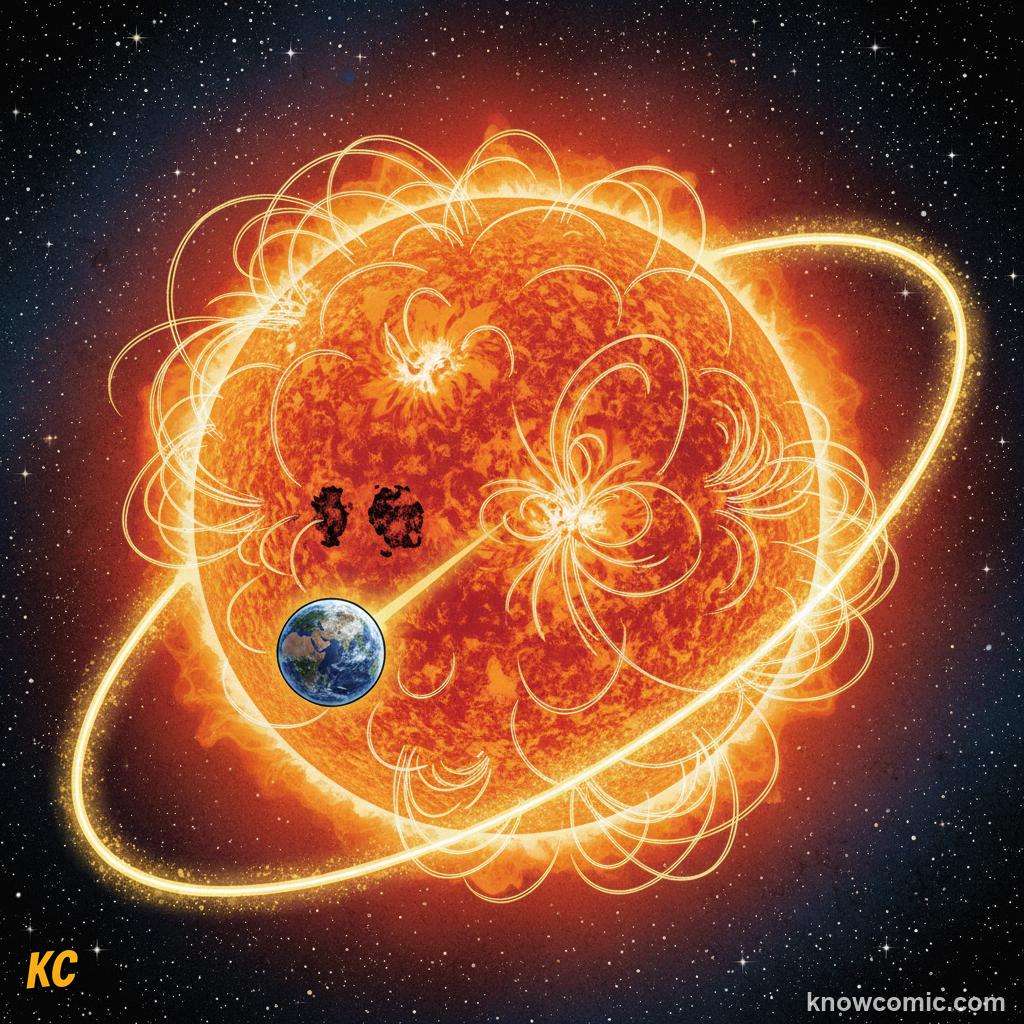 Earth orbit: 150 million km from the Sun, completing one full loop every 365.25 days