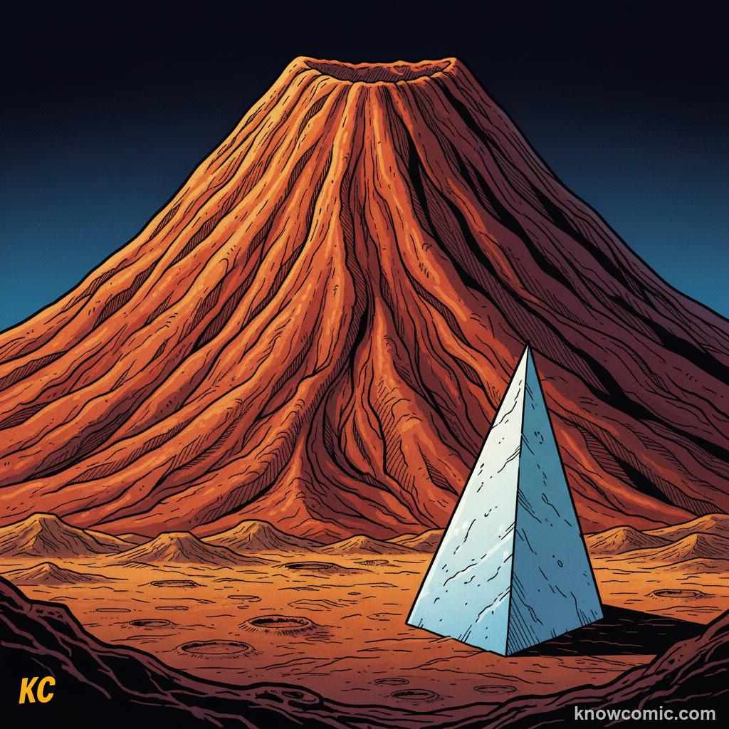 Olympus Mons: the biggest volcano in the solar system, 21 km tall on Mars