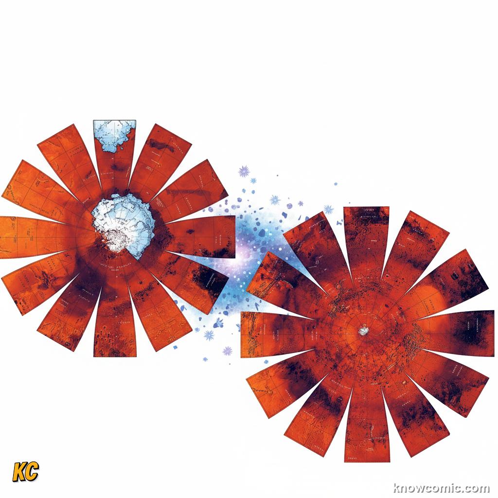 Dust grains colliding and sticking together to form kilometer-sized chunks called planetesimals
