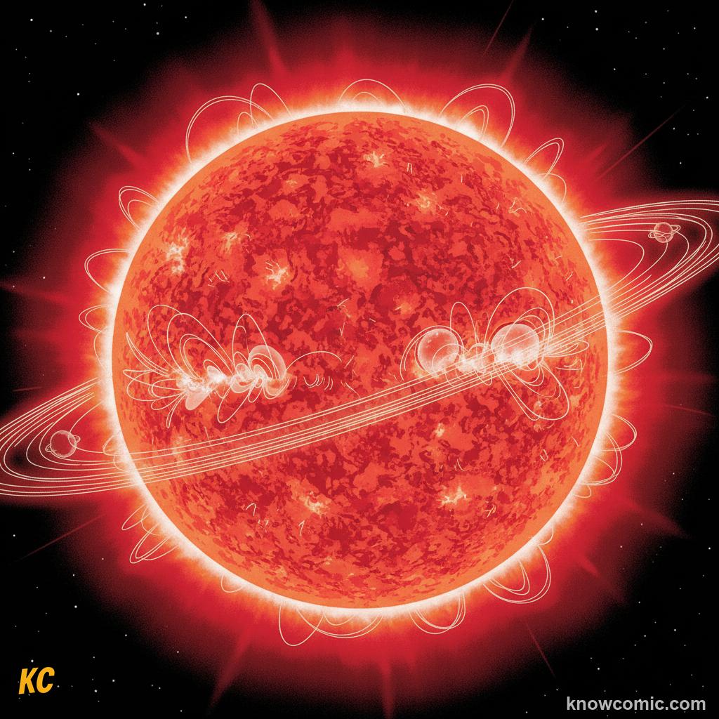 The far future: the Sun will expand into a red giant in about 5 billion years, swallowing the inner planets