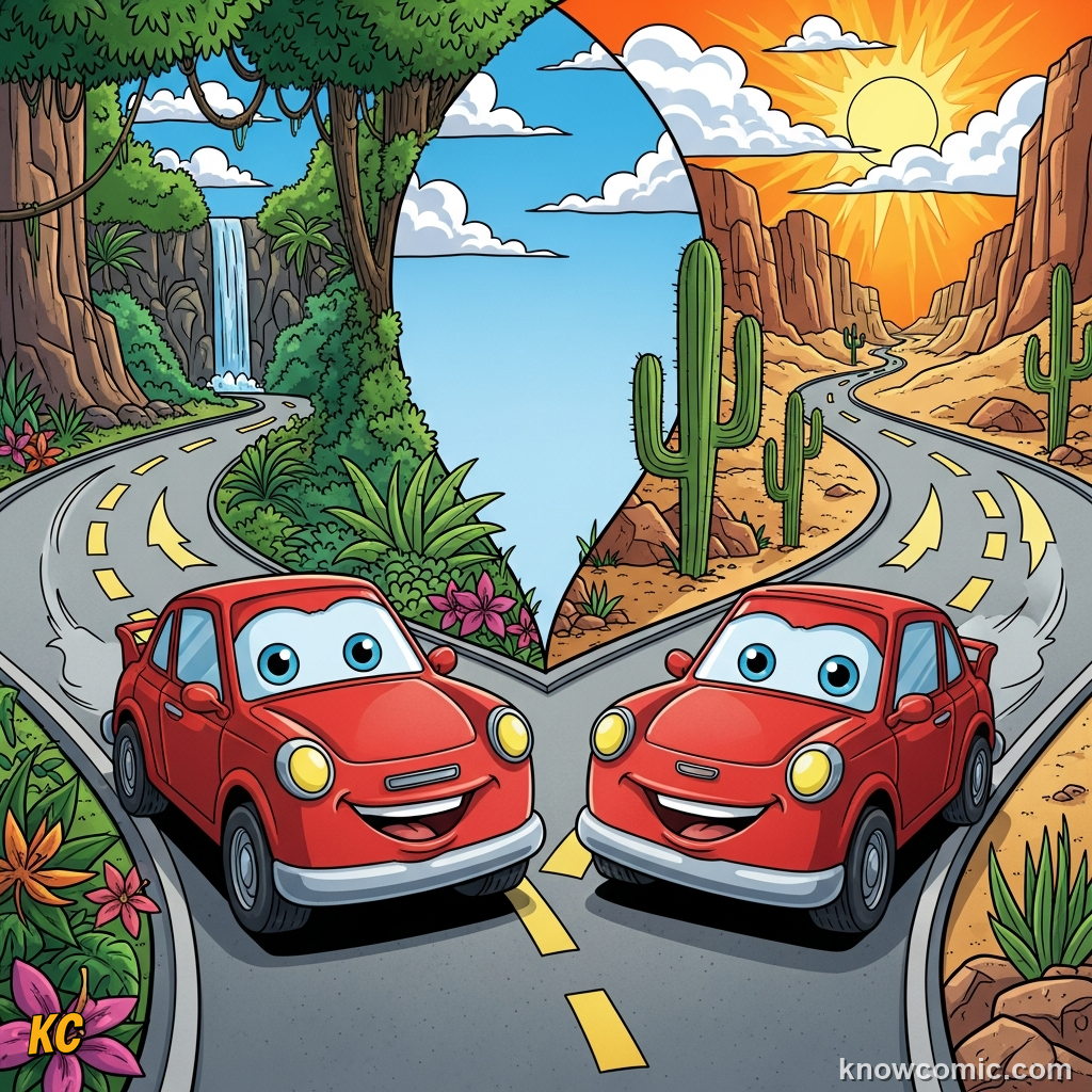Comic illustration teasing the concept of velocity as speed with direction, shown as a vector arrow — a preview of a later topic that builds on the speed ideas covered here