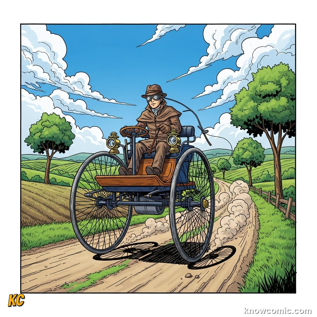 Karl Benz Patent Motorwagen three-wheel gasoline vehicle from 1885