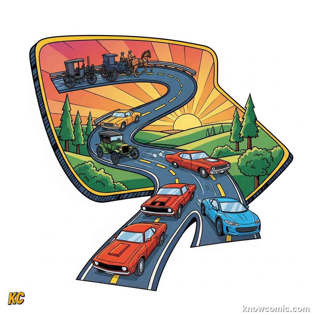 Road signs traffic lights and lane markings regulating car traffic