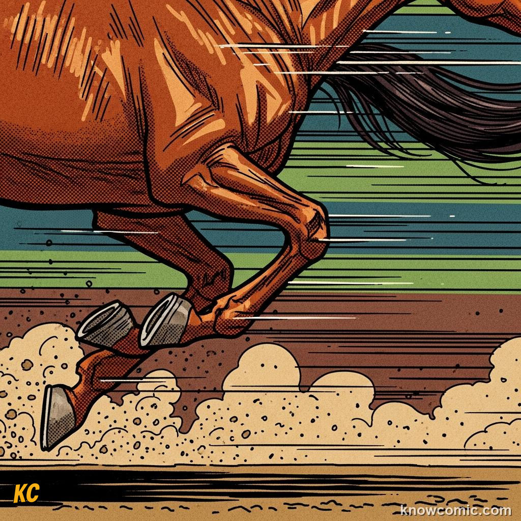 Horse at full gallop showing the speed and power that made empires possible